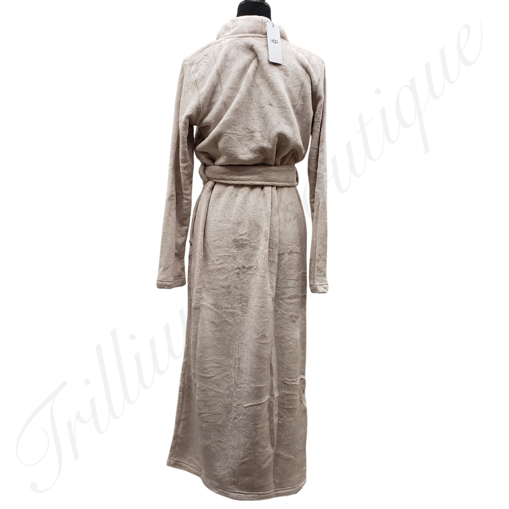 UGG Women's Marlow Double-Face Fleece Robe Moonbeam NEW Fall Winter - Picture 8 of 8